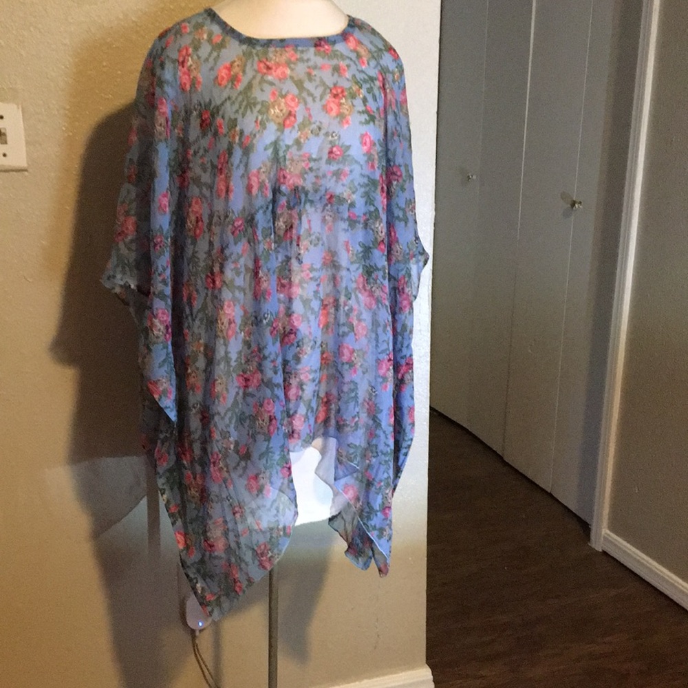 California Woman Beach Floral Swimsuit Cover Up